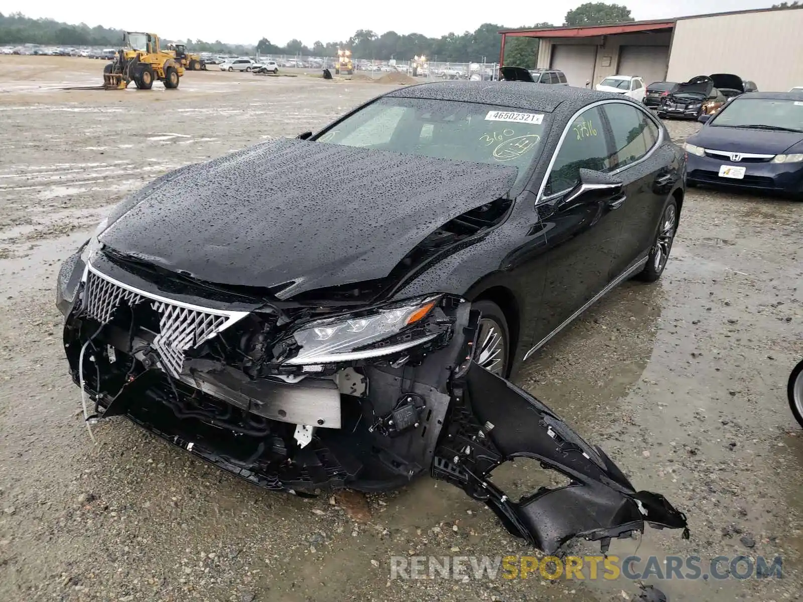 2 Photograph of a damaged car JTHC5LFF2K5007080 LEXUS LS500 2019