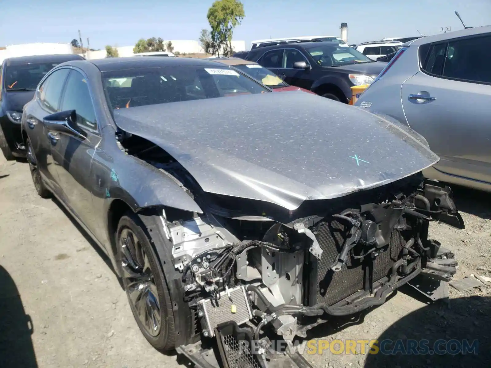 1 Photograph of a damaged car JTHD51FF3L5010659 LEXUS LS500 2020