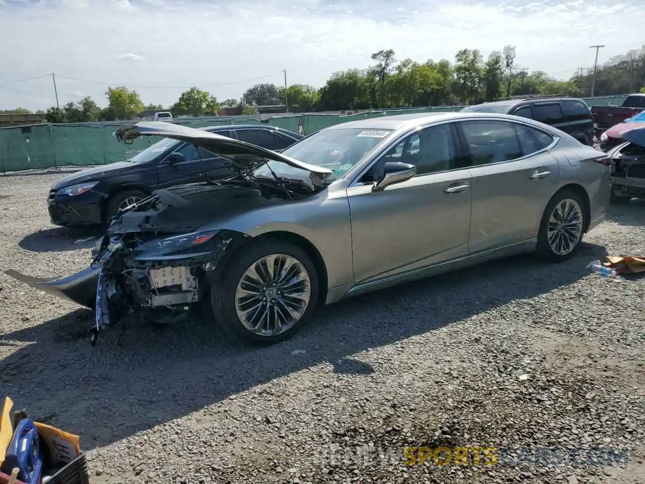 1 Photograph of a damaged car JTHD51FF7L5012771 LEXUS LS500 2020