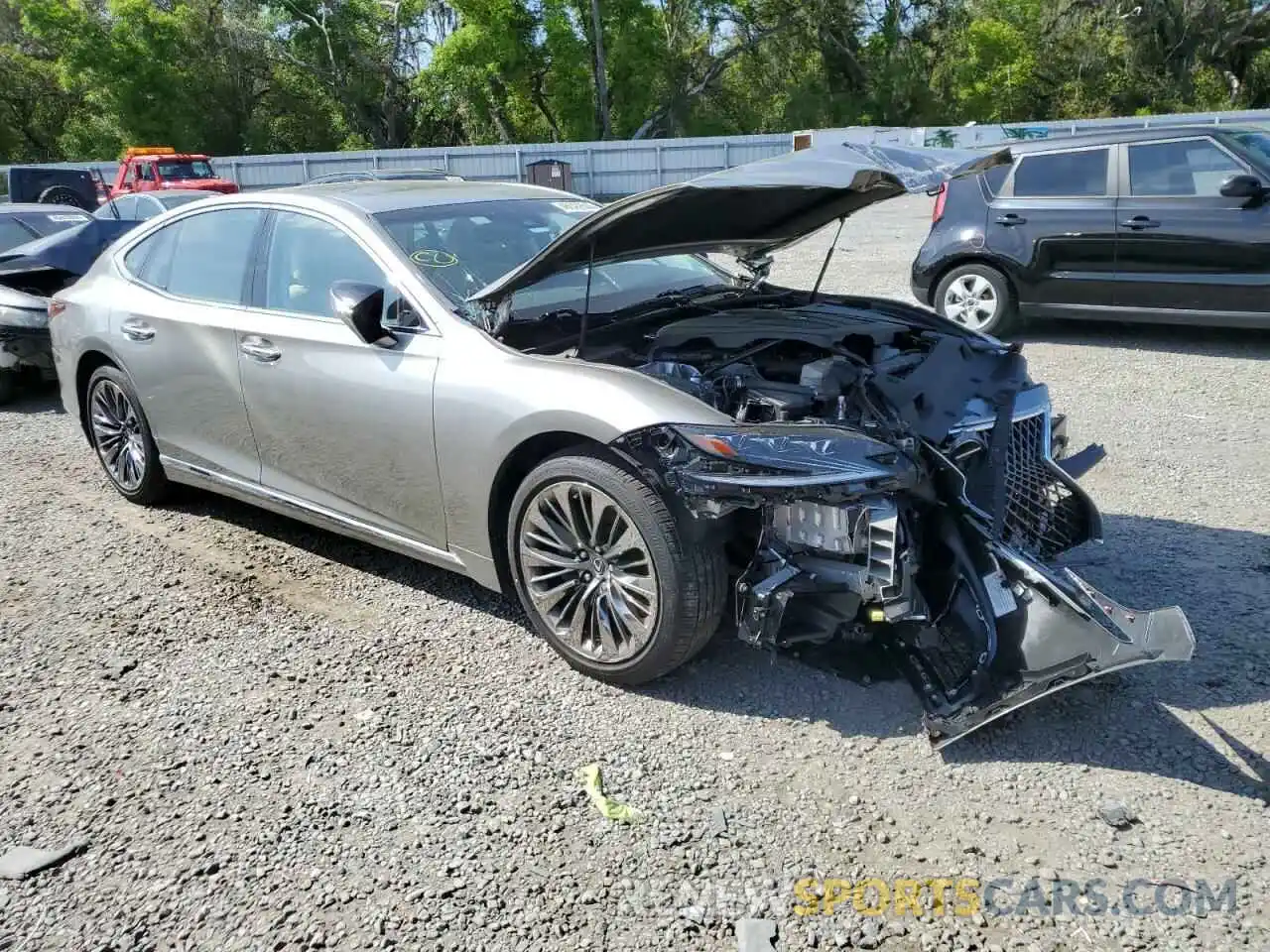 4 Photograph of a damaged car JTHD51FF7L5012771 LEXUS LS500 2020