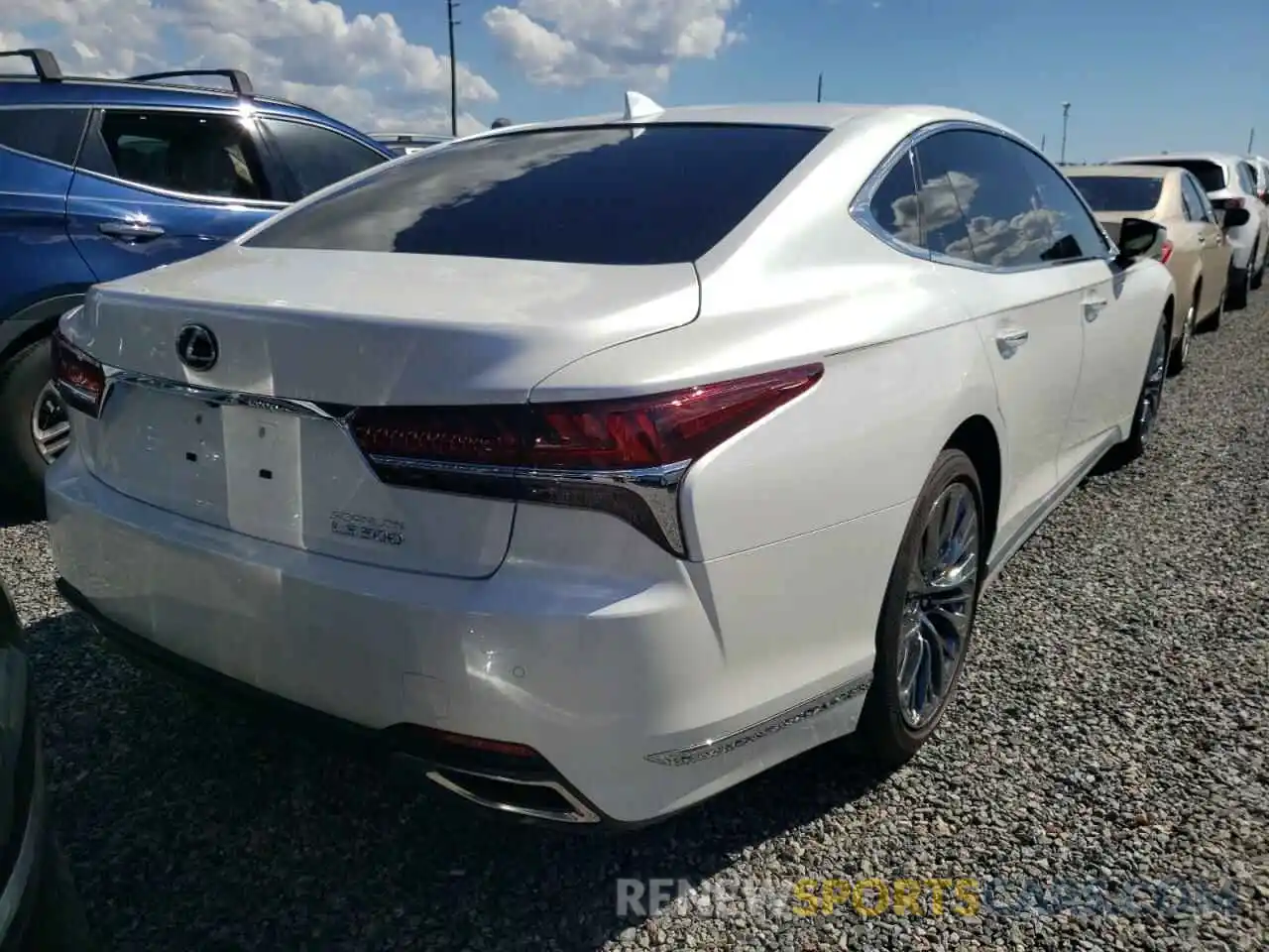 4 Фотография поврежденного автомобиля JTHD51FF7L5012818 LEXUS LS500 2020