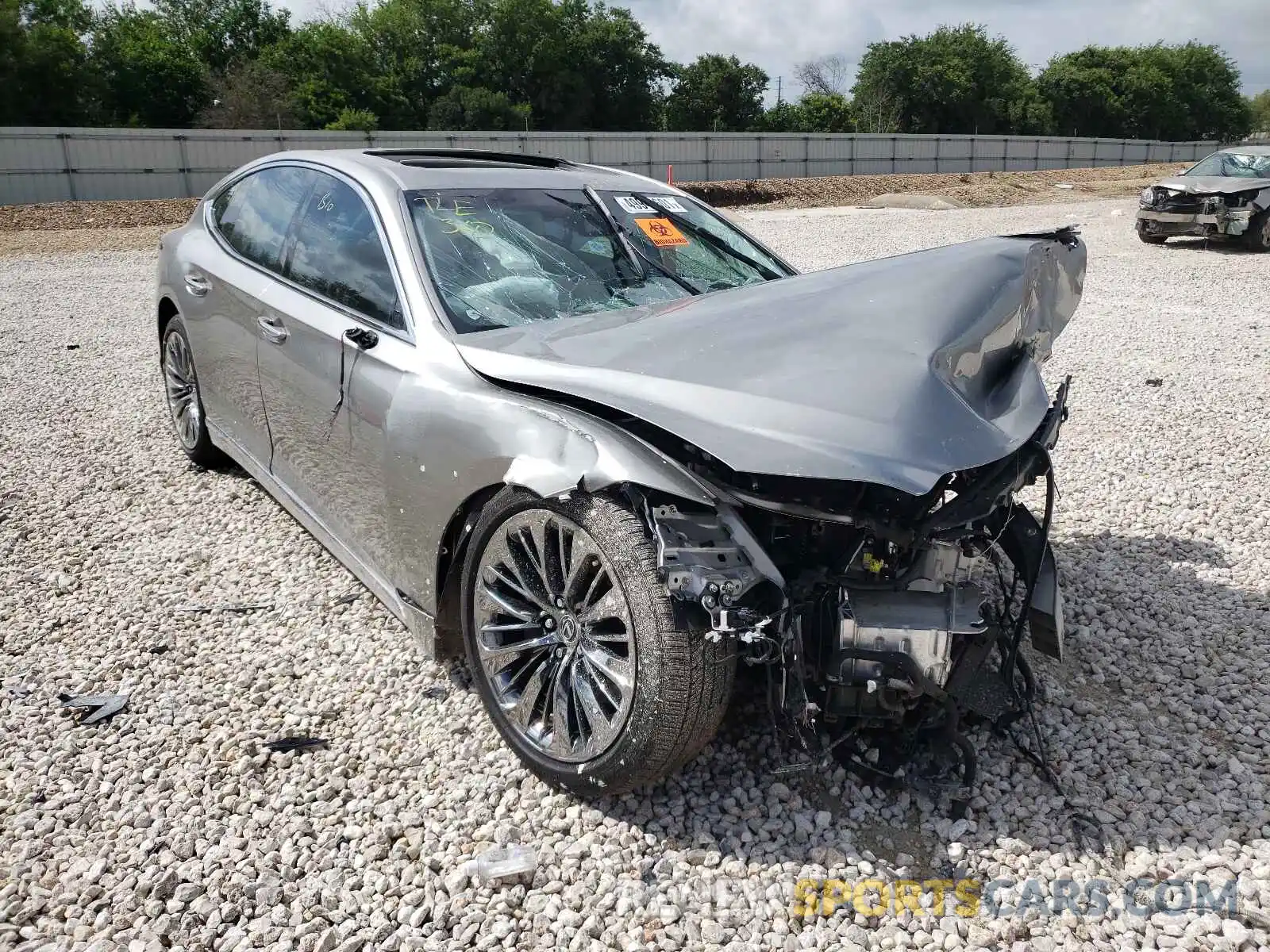 1 Photograph of a damaged car JTHD51FF8L5011578 LEXUS LS500 2020