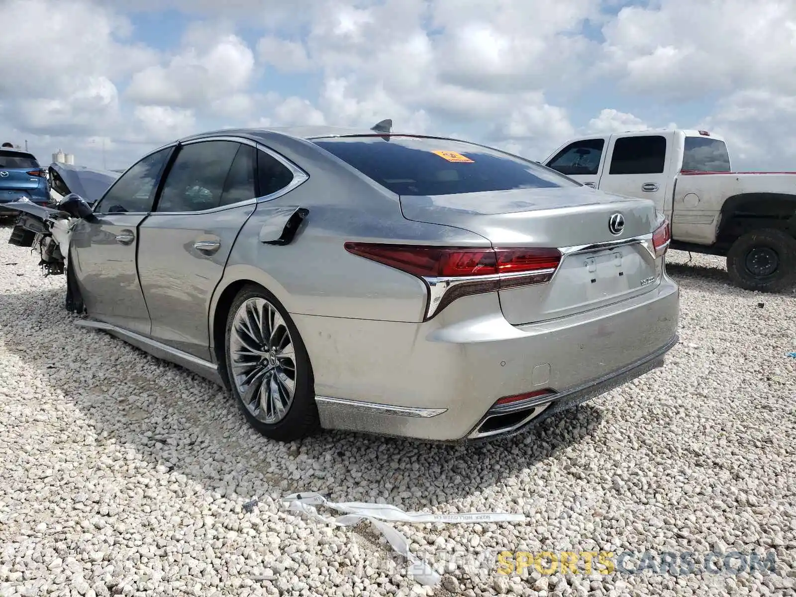 3 Photograph of a damaged car JTHD51FF8L5011578 LEXUS LS500 2020