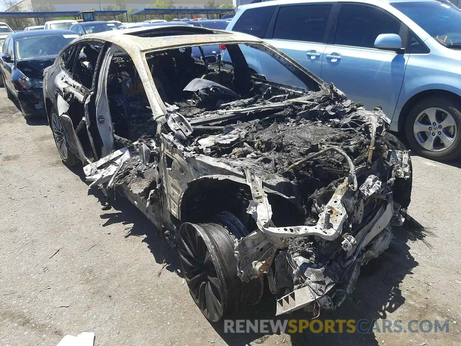 1 Photograph of a damaged car JTHD51GF0L5008480 LEXUS LS500 2020