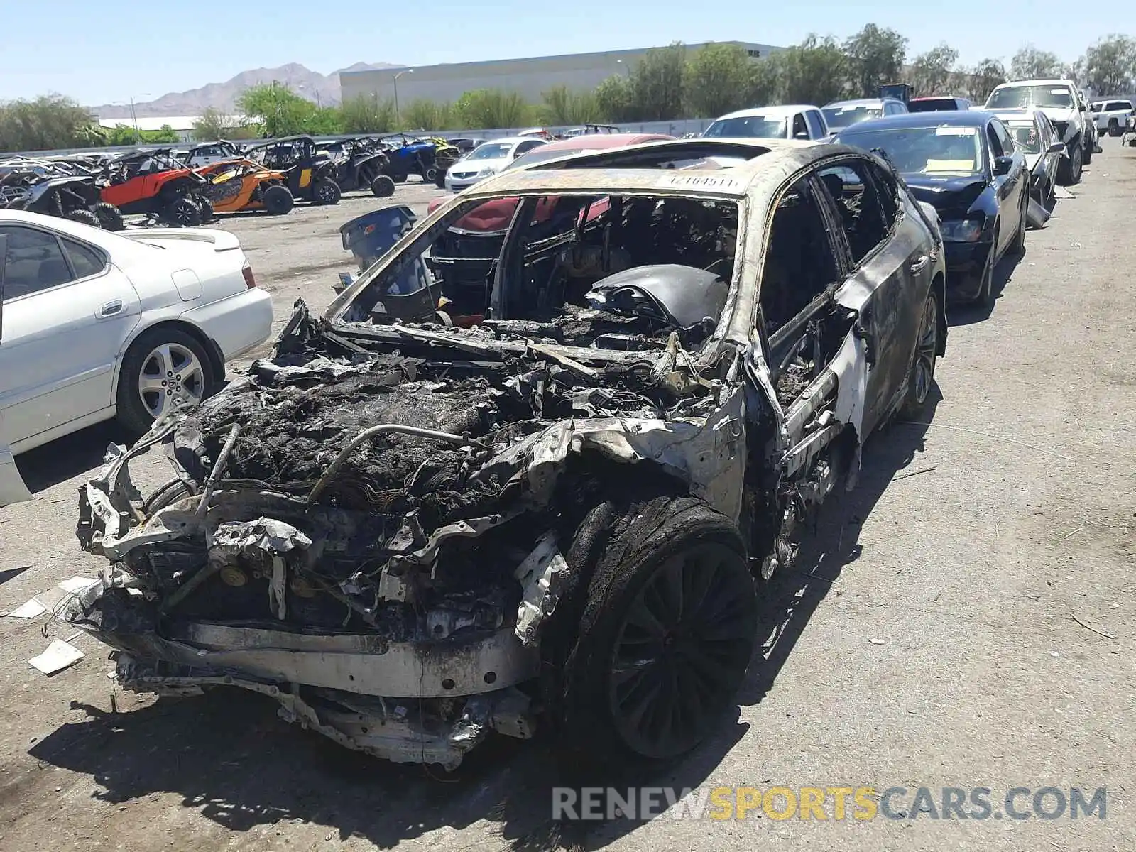 2 Photograph of a damaged car JTHD51GF0L5008480 LEXUS LS500 2020