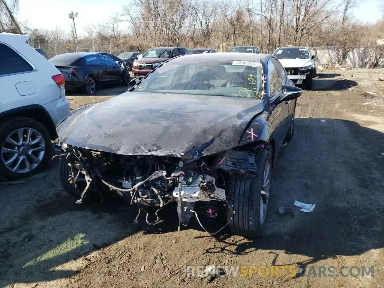 2 Photograph of a damaged car JTHD51GF5L5007552 LEXUS LS500 2020