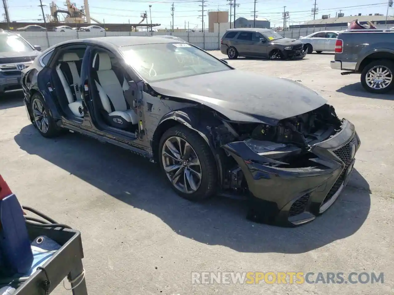 1 Photograph of a damaged car JTHF51FF4L5011148 LEXUS LS500 2020