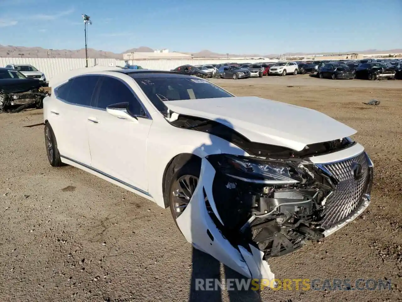 1 Photograph of a damaged car JTHG5LFF4L5010808 LEXUS LS500 2020