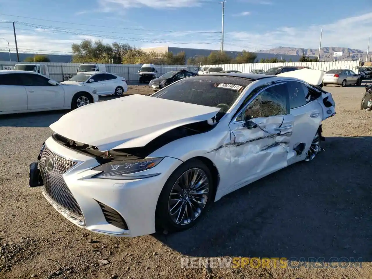 2 Photograph of a damaged car JTHG5LFF4L5010808 LEXUS LS500 2020