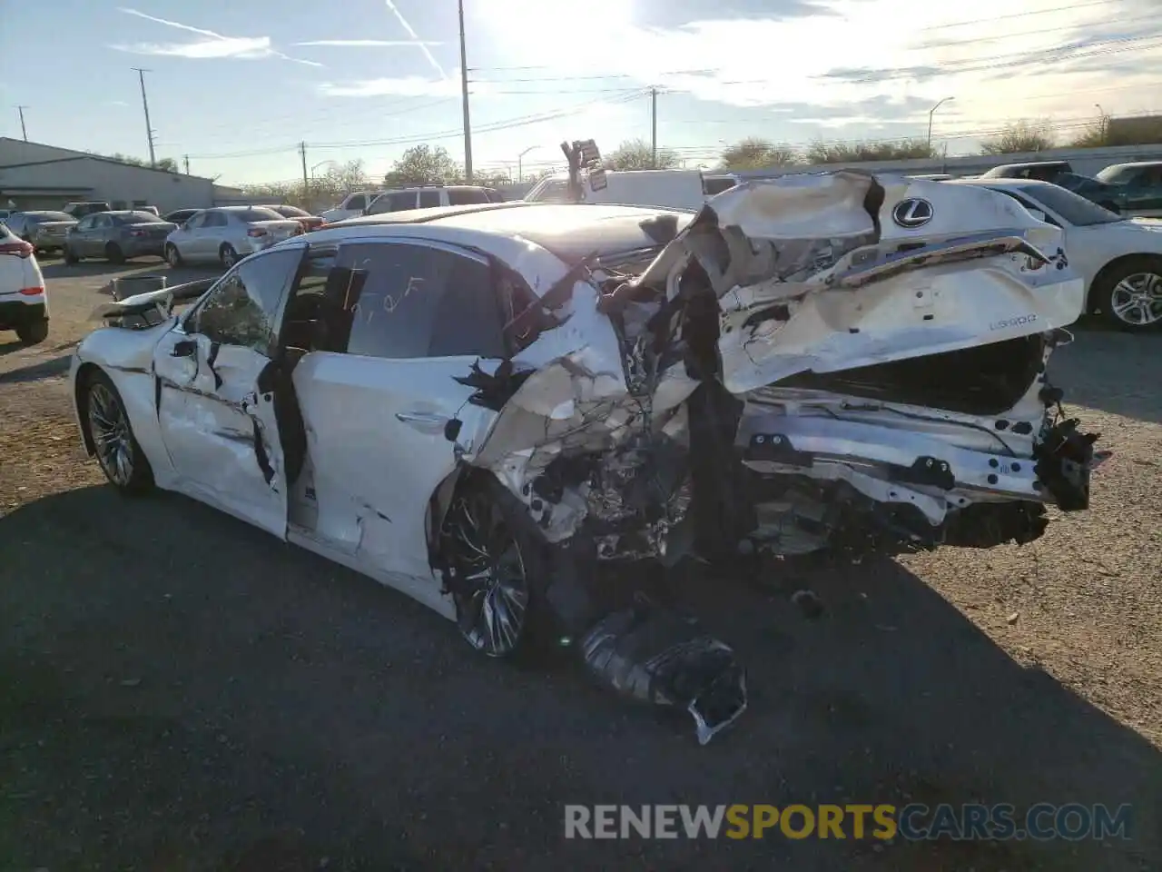 3 Photograph of a damaged car JTHG5LFF4L5010808 LEXUS LS500 2020