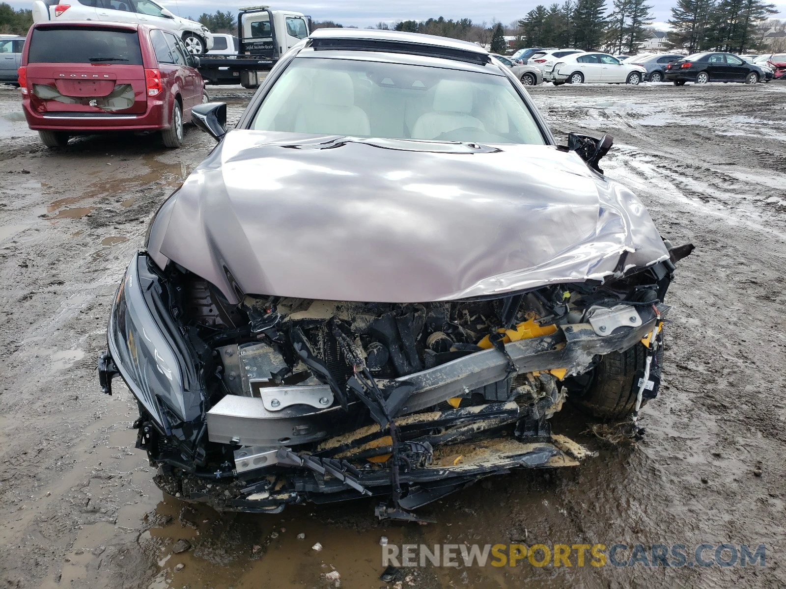 9 Фотография поврежденного автомобиля JTHG5LGF0L5007676 LEXUS LS500 2020