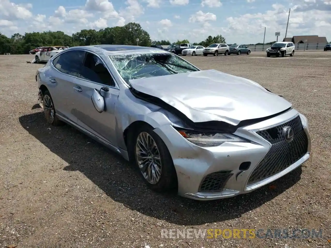 1 Photograph of a damaged car JTHD51FF0M5013438 LEXUS LS500 2021