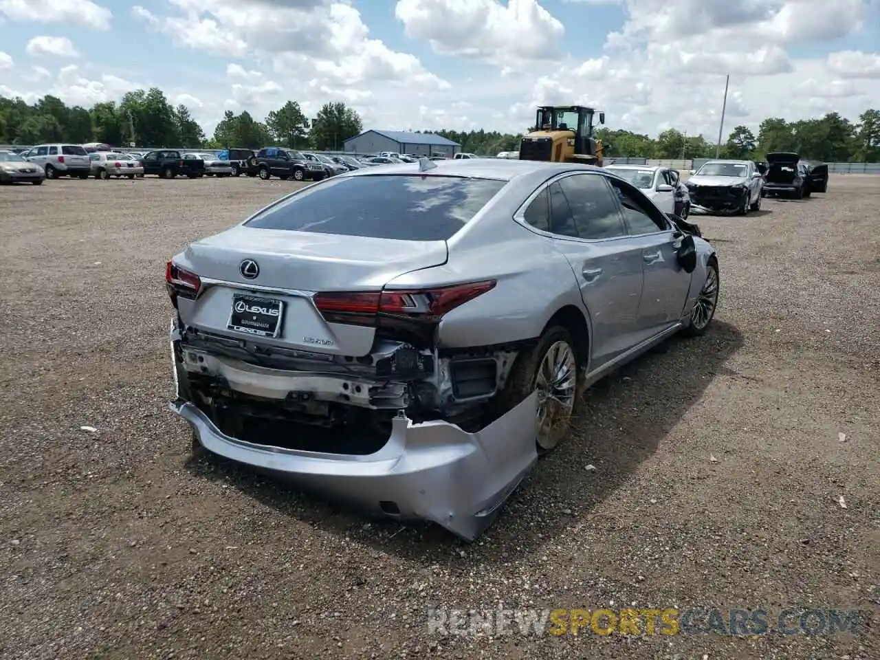 4 Photograph of a damaged car JTHD51FF0M5013438 LEXUS LS500 2021