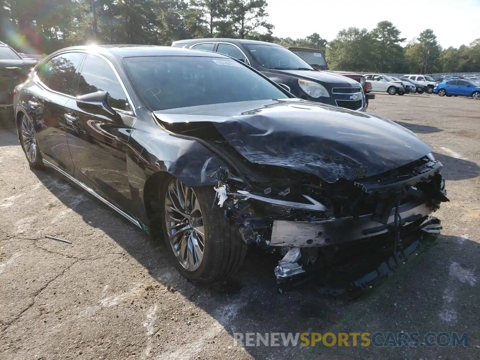 1 Photograph of a damaged car JTHD51FF8M5013932 LEXUS LS500 2021