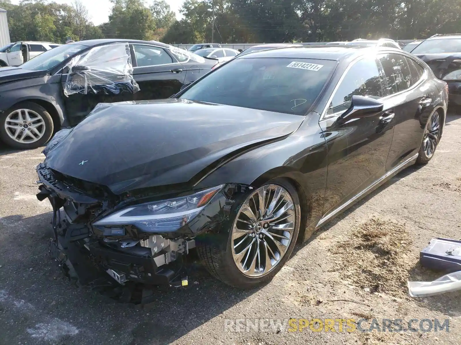 2 Photograph of a damaged car JTHD51FF8M5013932 LEXUS LS500 2021