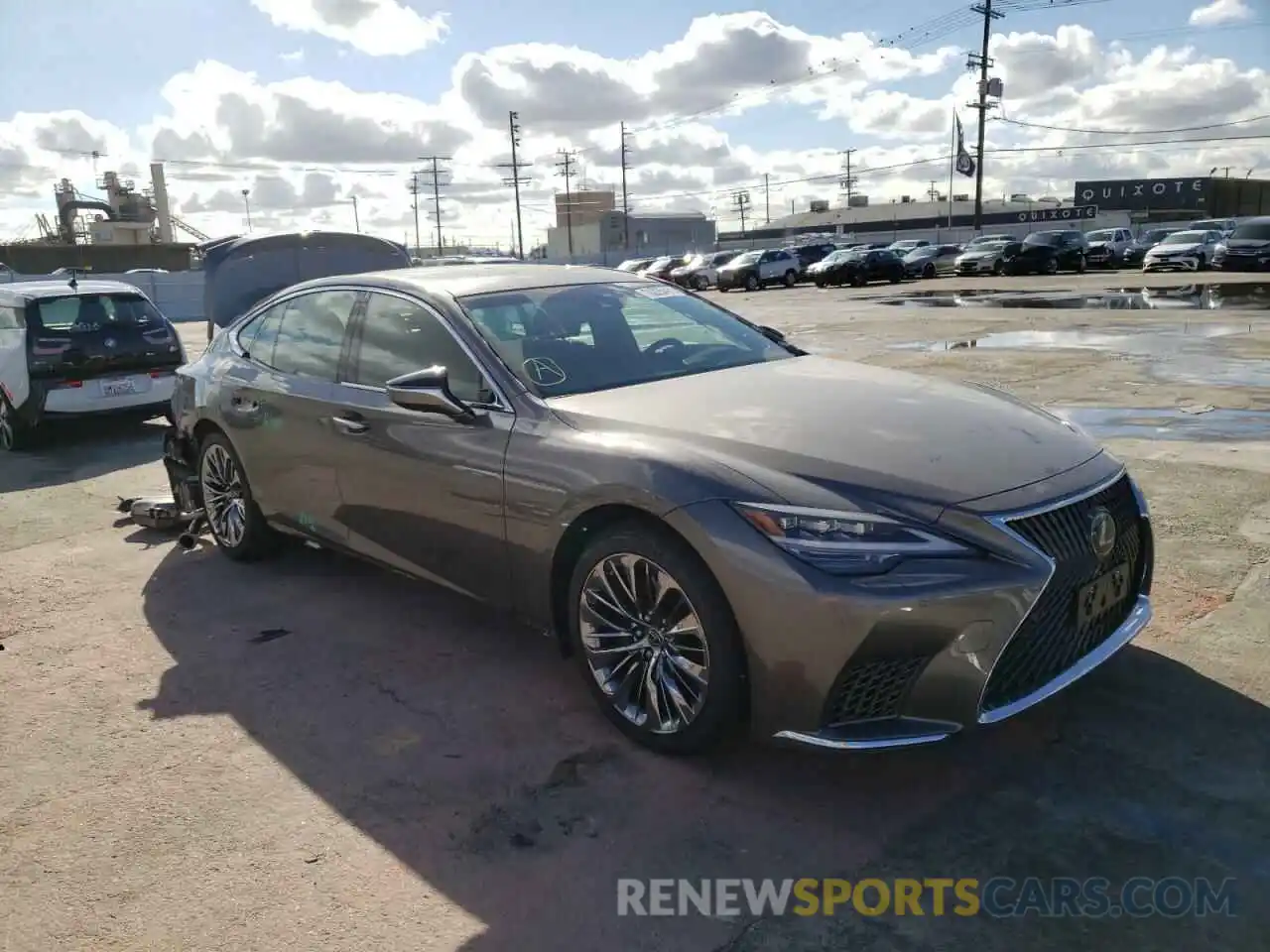 1 Photograph of a damaged car JTHD51FF9M5014863 LEXUS LS500 2021