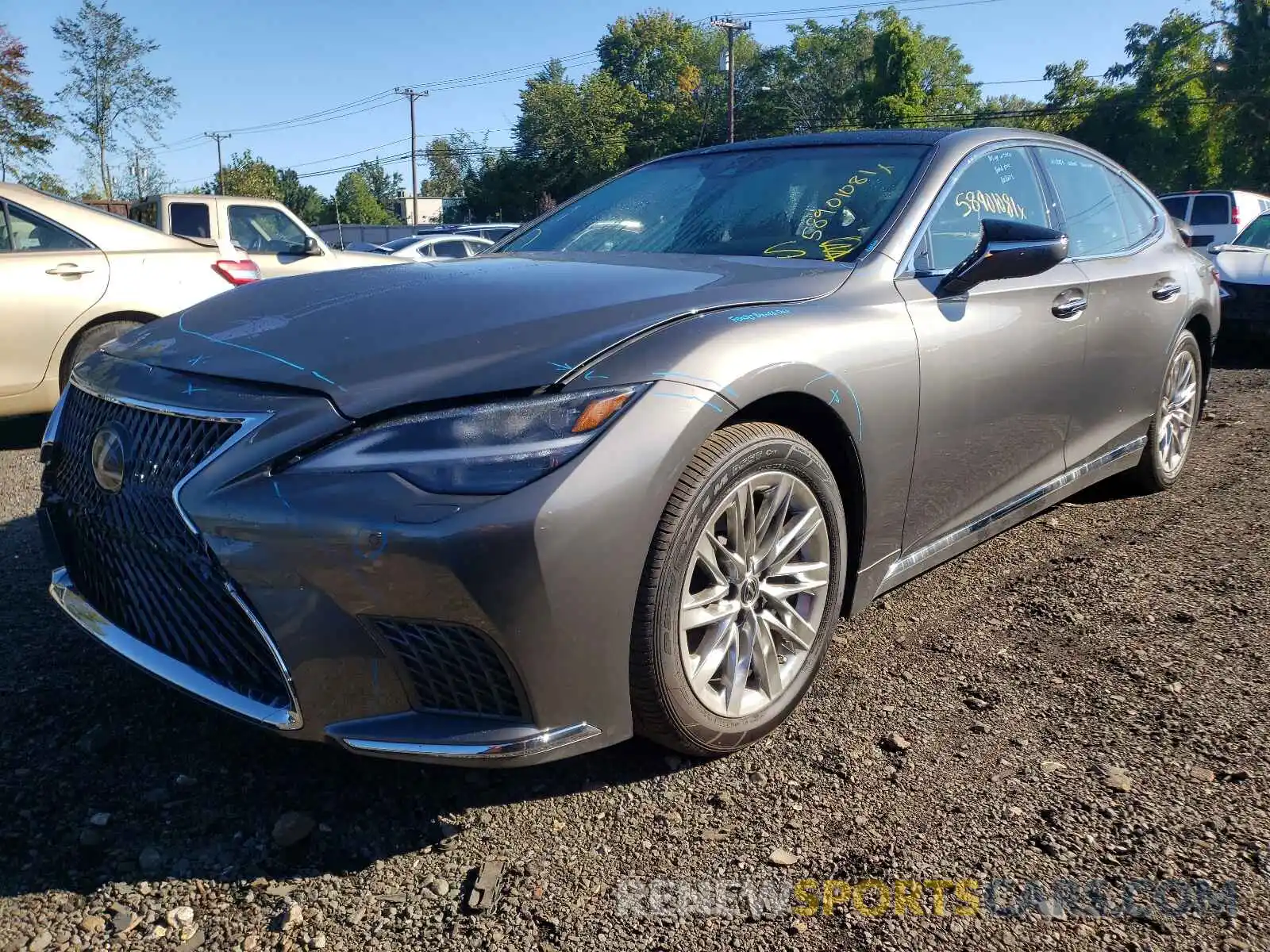 2 Photograph of a damaged car JTHD51GF2M5009017 LEXUS LS500 2021