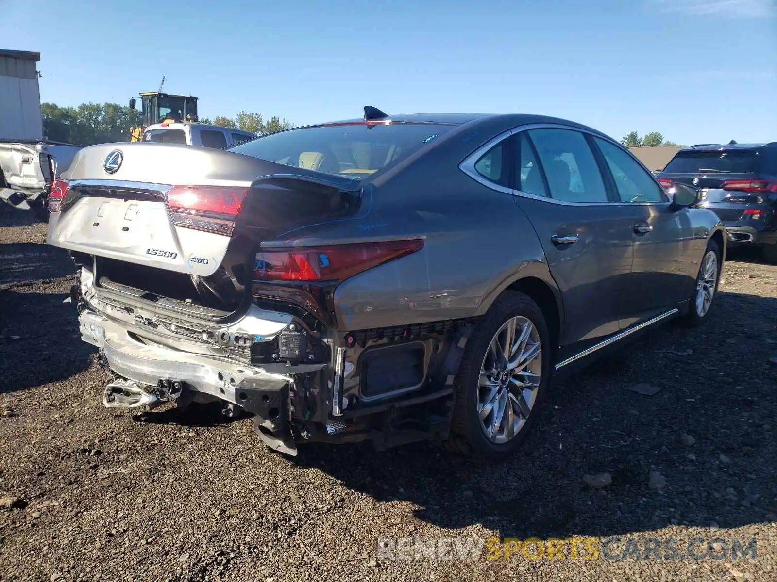 4 Photograph of a damaged car JTHD51GF2M5009017 LEXUS LS500 2021