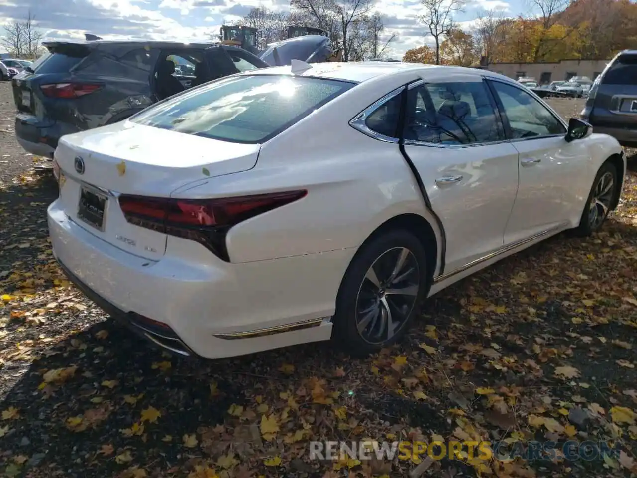 4 Photograph of a damaged car JTHD51GF3M5009656 LEXUS LS500 2021