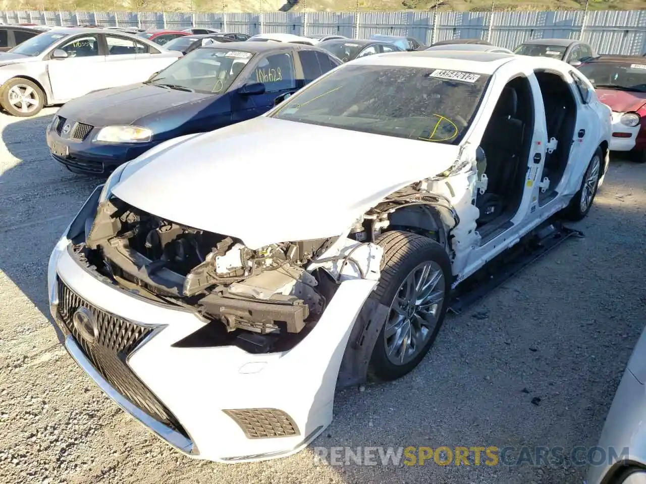 2 Photograph of a damaged car JTHDY1FF4M5016706 LEXUS LS500 2021