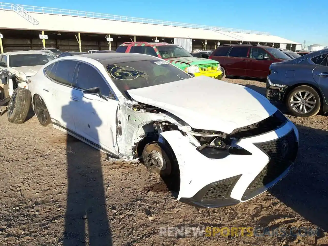 9 Photograph of a damaged car JTHF51FF1M5014980 LEXUS LS500 2021