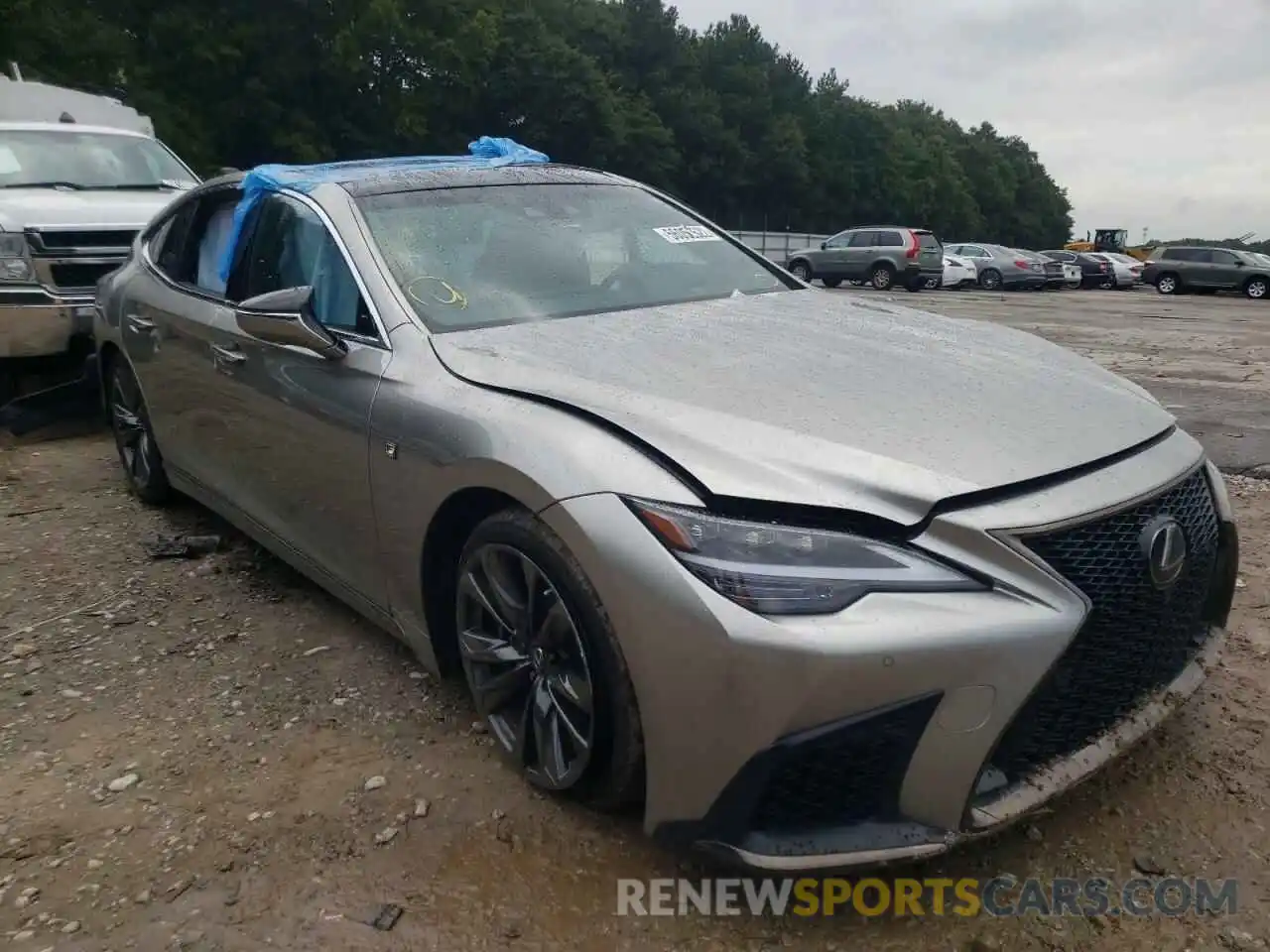 1 Photograph of a damaged car JTHF51FF6M5014005 LEXUS LS500 2021