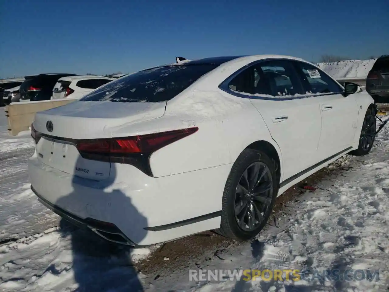 4 Photograph of a damaged car JTHF51GF8M5008690 LEXUS LS500 2021