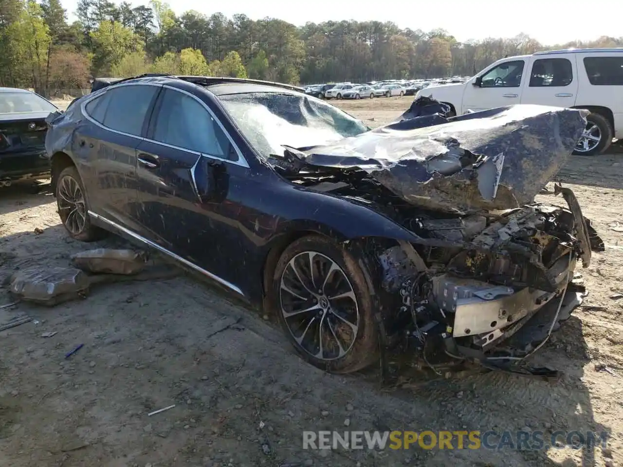 1 Photograph of a damaged car JTHG5LGF9M5009122 LEXUS LS500 2021