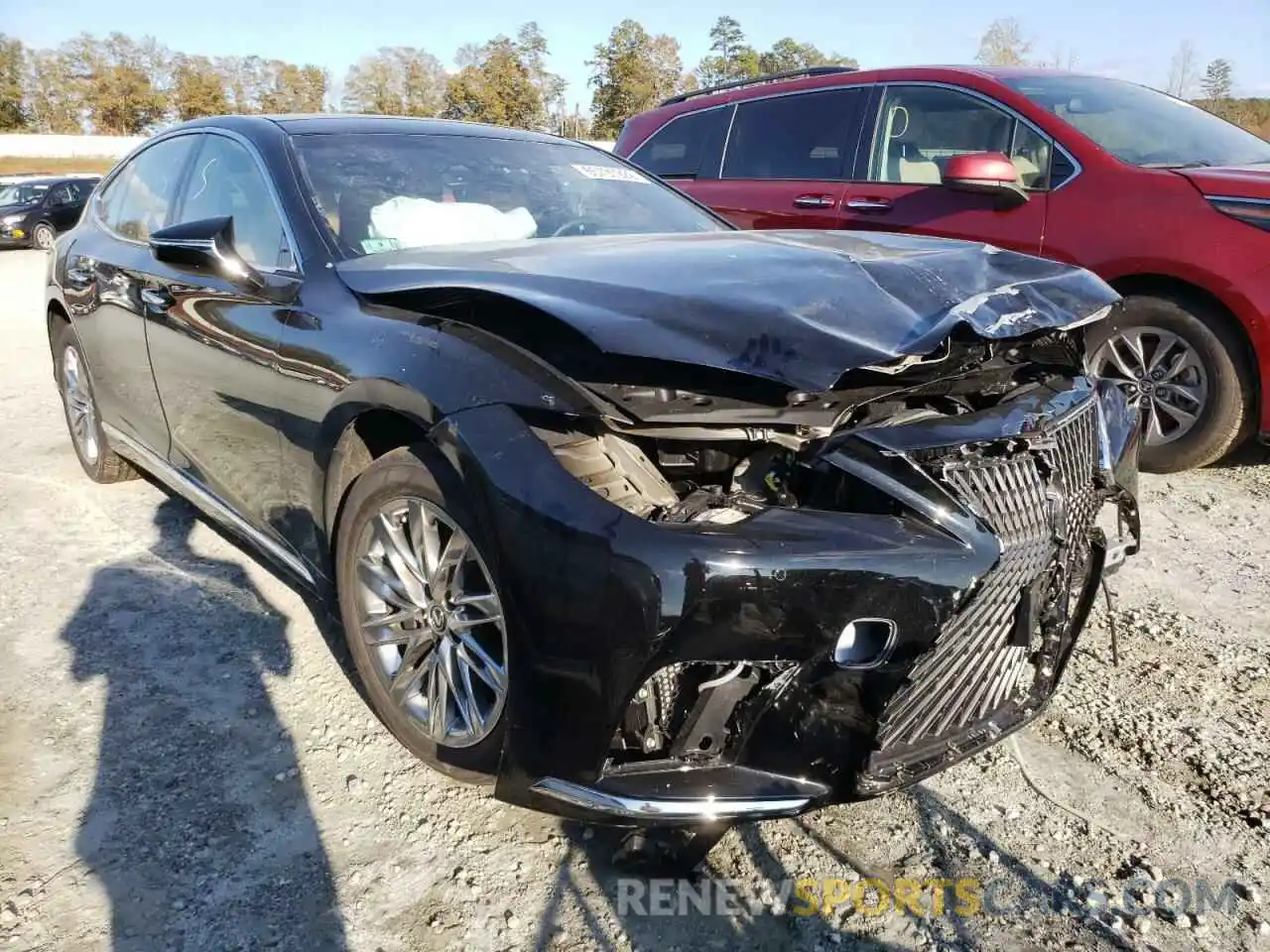 1 Photograph of a damaged car JTHD51GFXN5010062 LEXUS LS500 2022