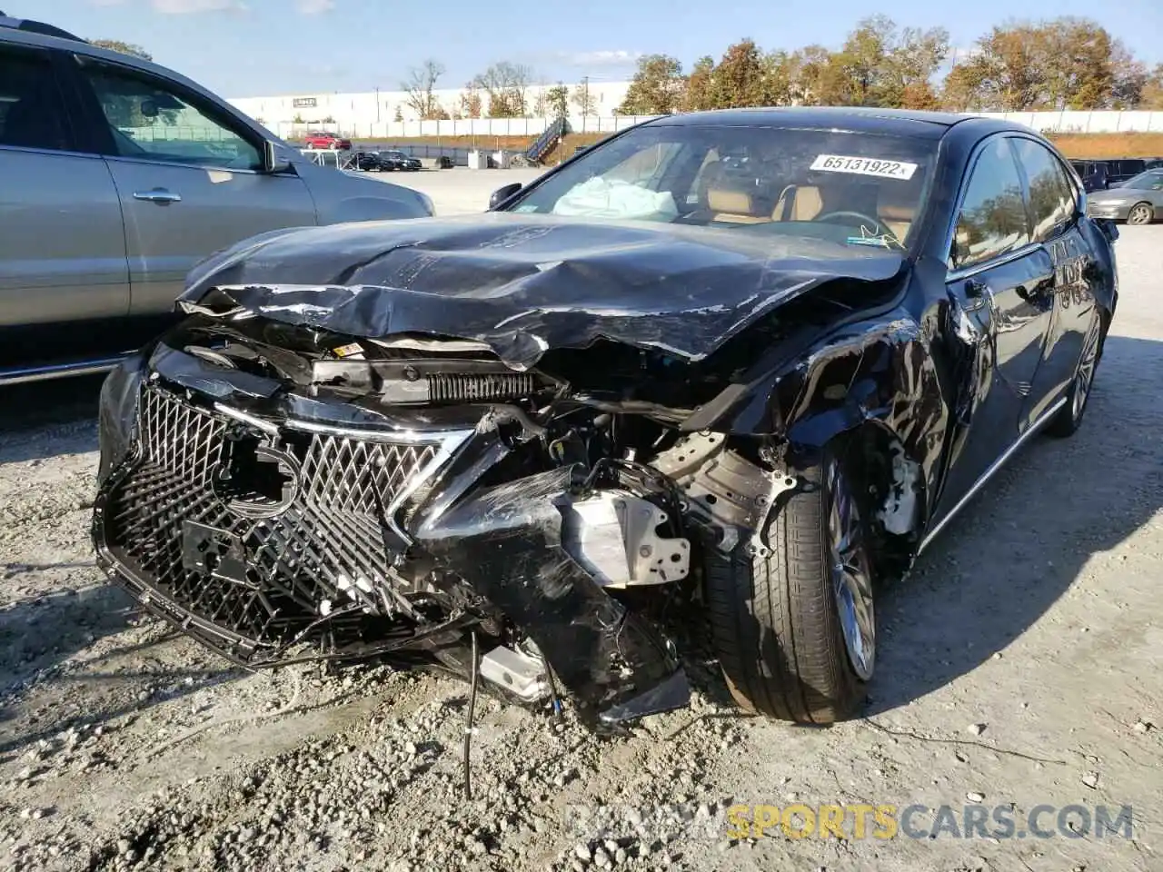 2 Photograph of a damaged car JTHD51GFXN5010062 LEXUS LS500 2022