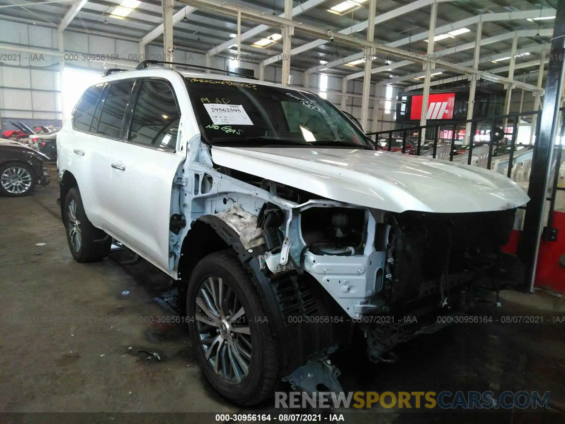 1 Photograph of a damaged car 000HY7AX6K4291600 LEXUS LX 2019