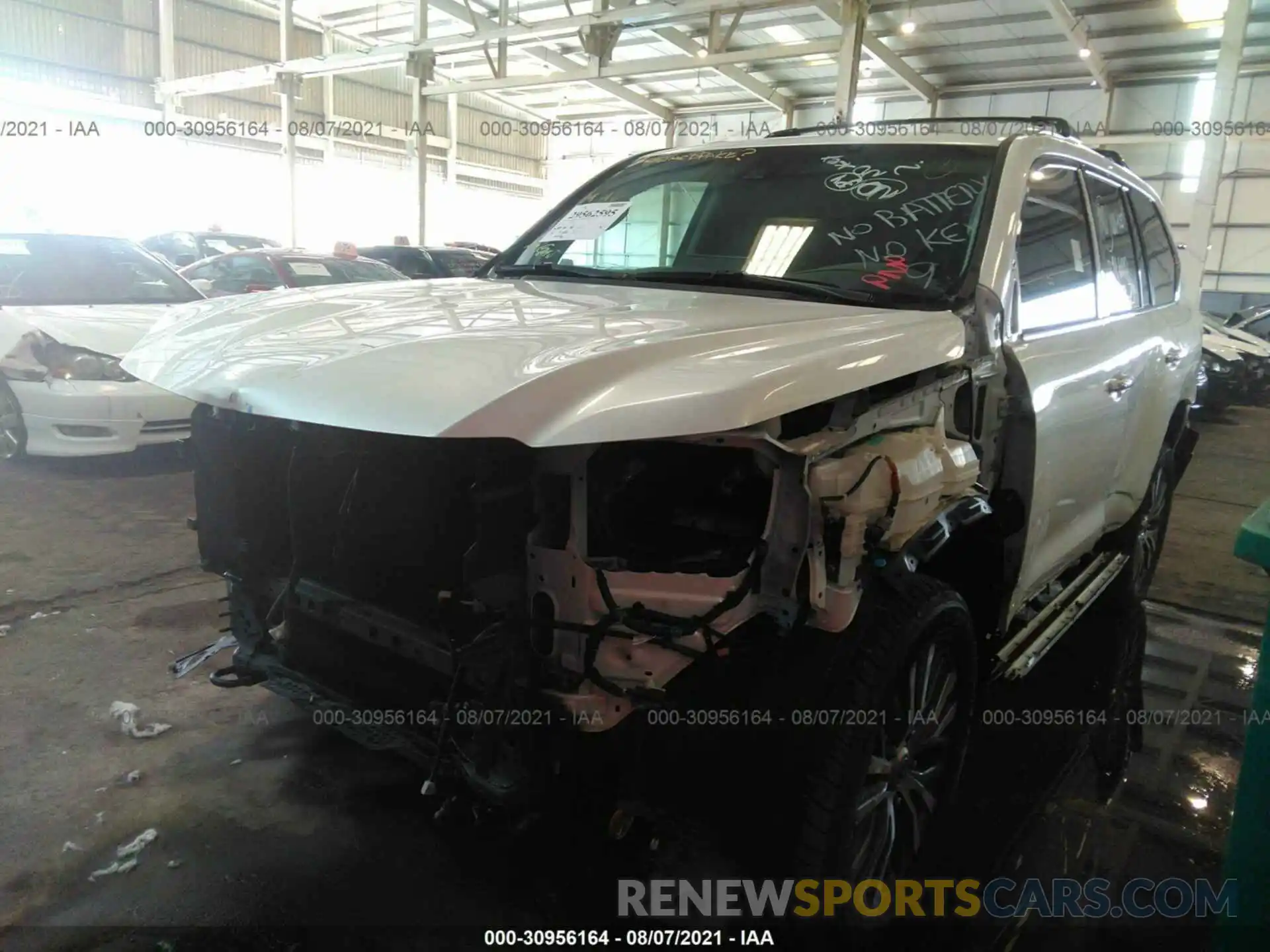 2 Photograph of a damaged car 000HY7AX6K4291600 LEXUS LX 2019