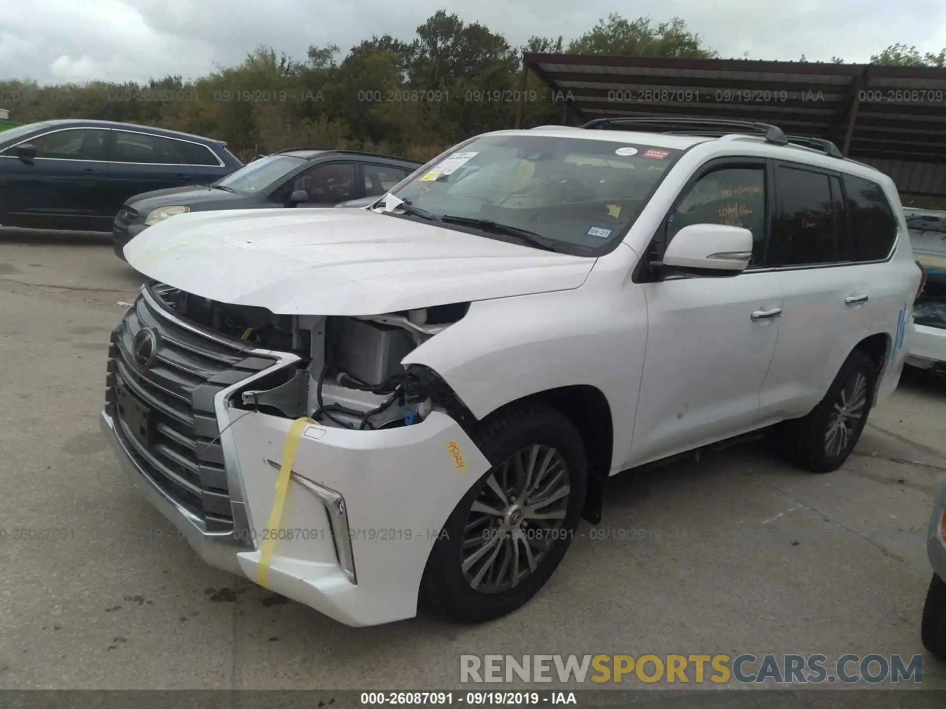 2 Photograph of a damaged car JTJHY7AX2K4301703 LEXUS LX 2019