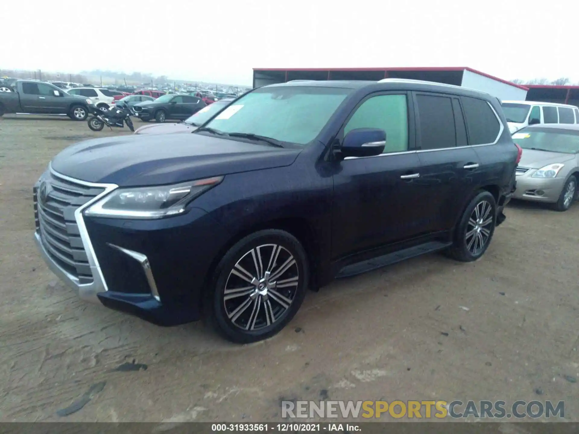 2 Фотография поврежденного автомобиля JTJHY7AX3K4287732 LEXUS LX 2019