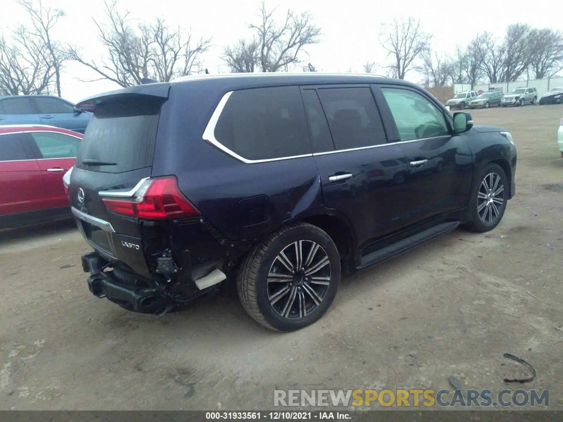 4 Фотография поврежденного автомобиля JTJHY7AX3K4287732 LEXUS LX 2019