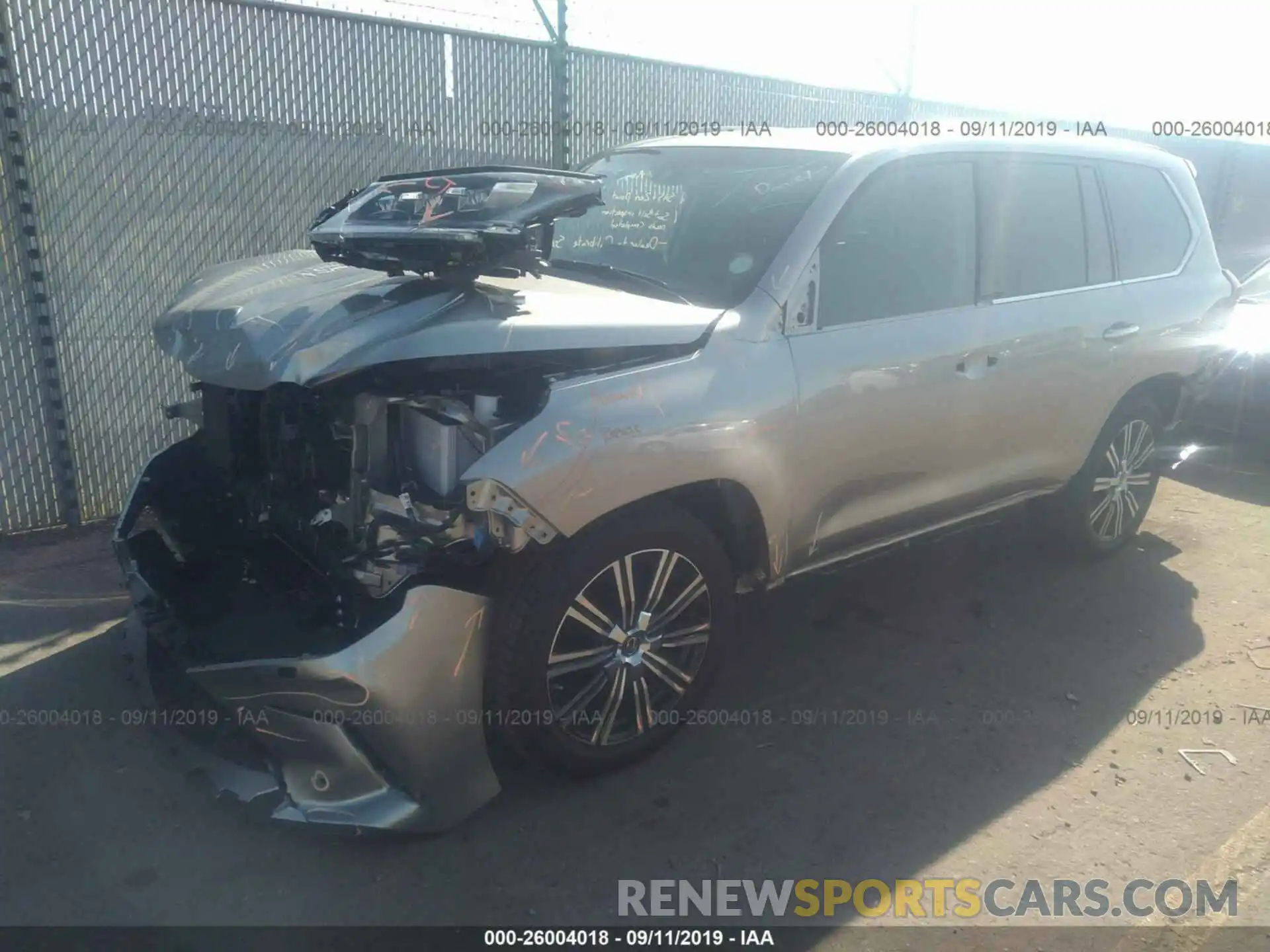 2 Photograph of a damaged car JTJHY7AX3K4304495 LEXUS LX 2019