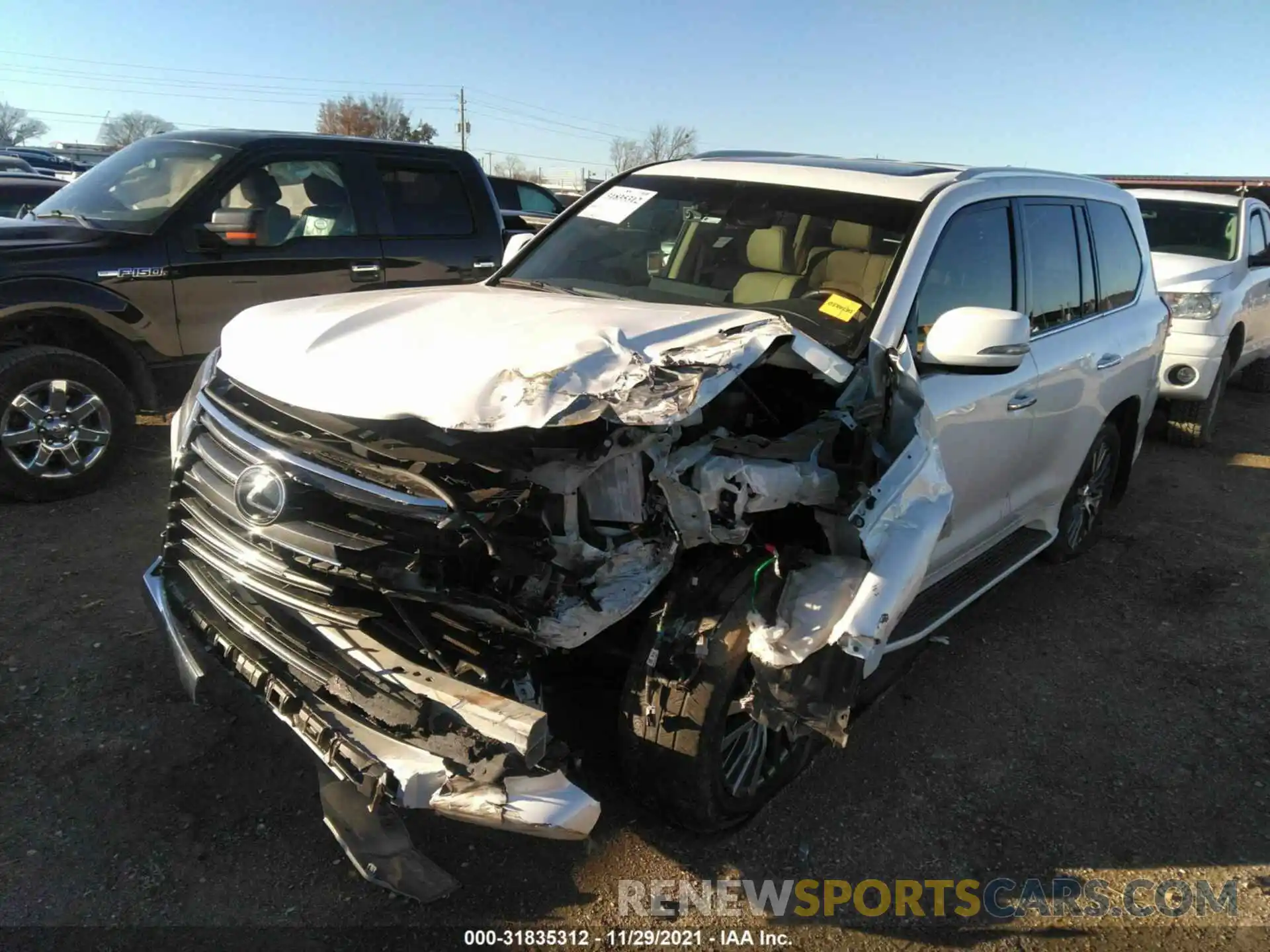 2 Photograph of a damaged car JTJHY7AX5K4283052 LEXUS LX 2019