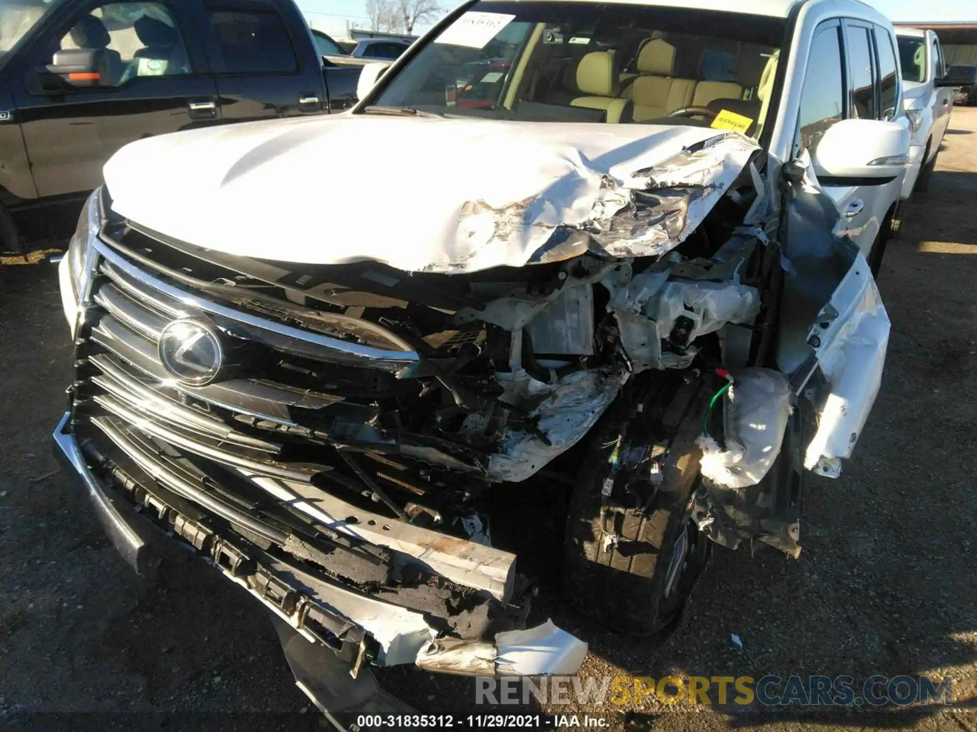 6 Photograph of a damaged car JTJHY7AX5K4283052 LEXUS LX 2019