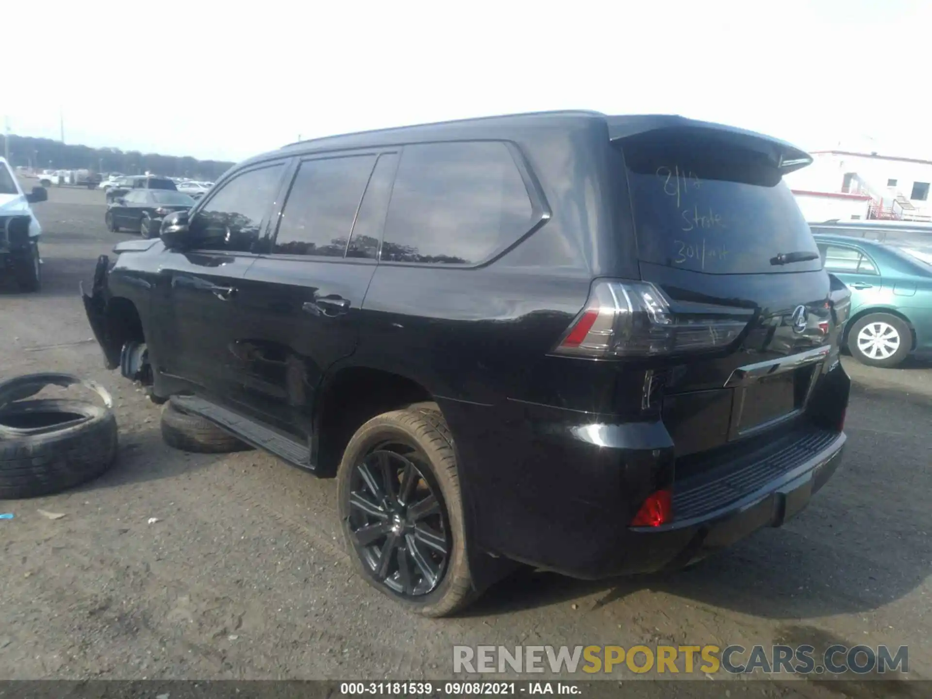 3 Фотография поврежденного автомобиля JTJHY7AX5K4300920 LEXUS LX 2019