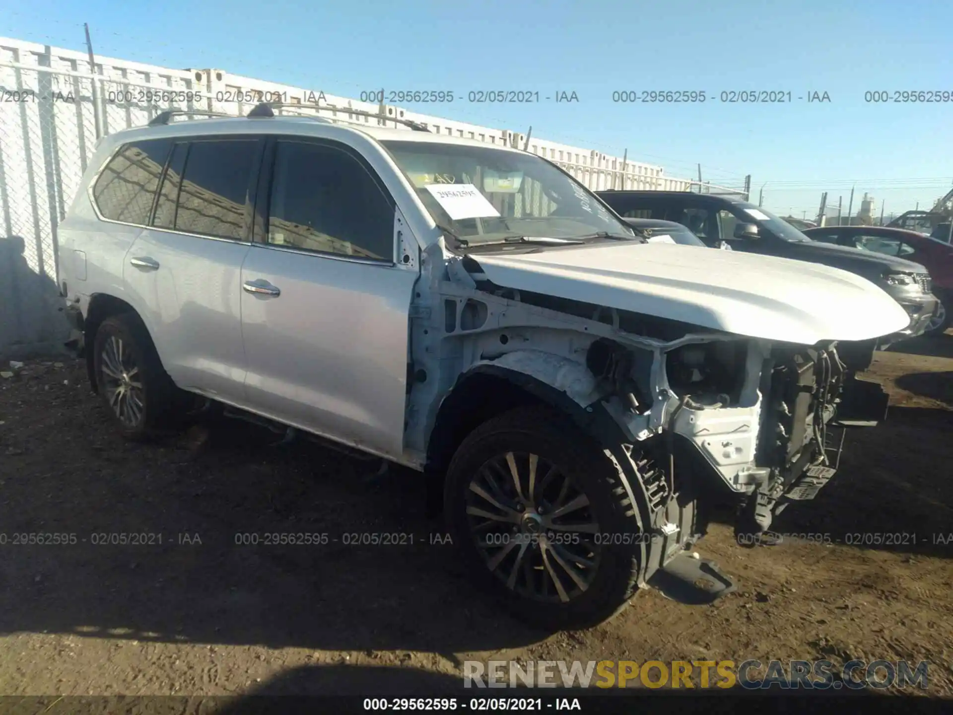 1 Photograph of a damaged car JTJHY7AX6K4291600 LEXUS LX 2019