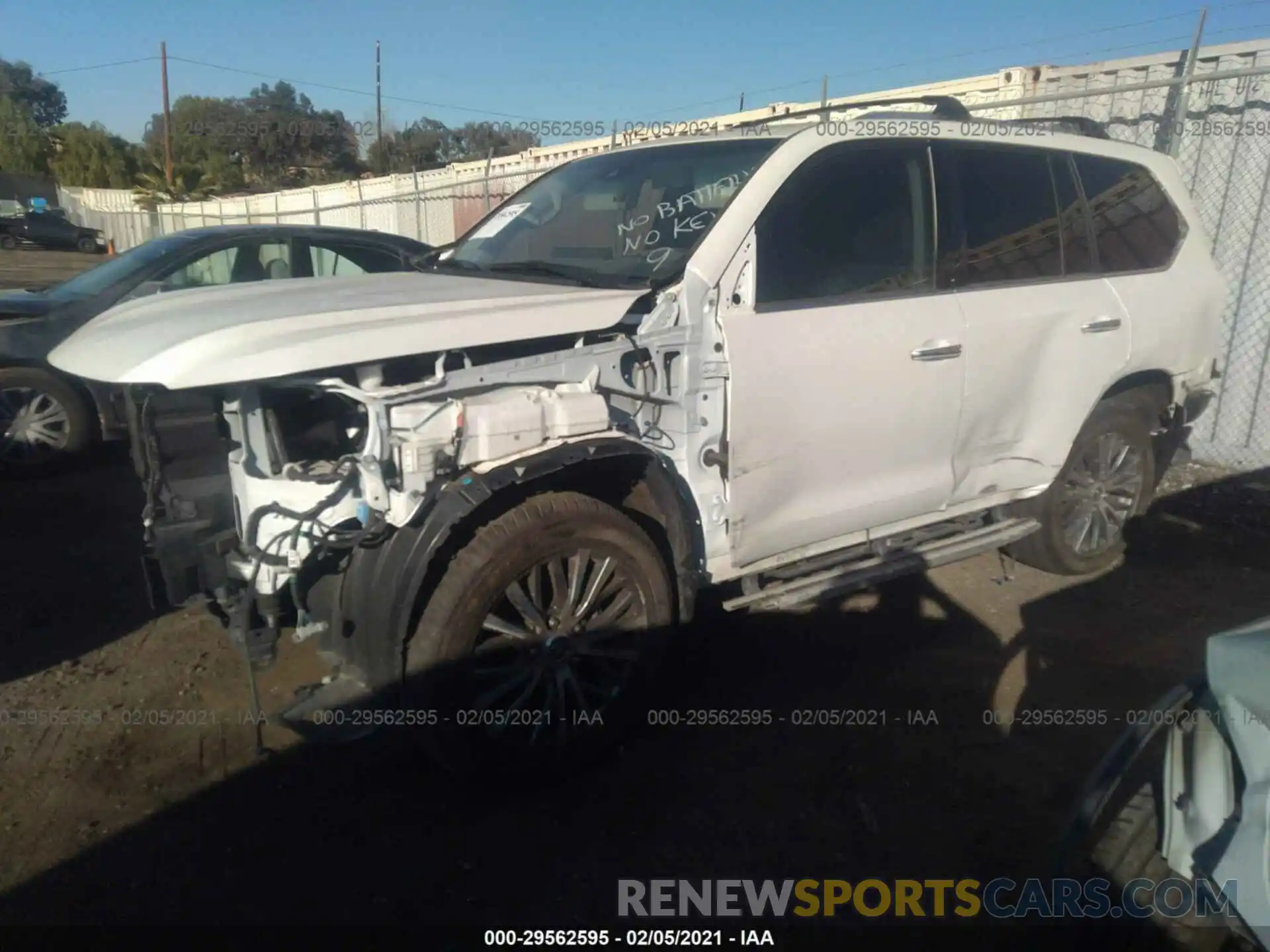 2 Photograph of a damaged car JTJHY7AX6K4291600 LEXUS LX 2019