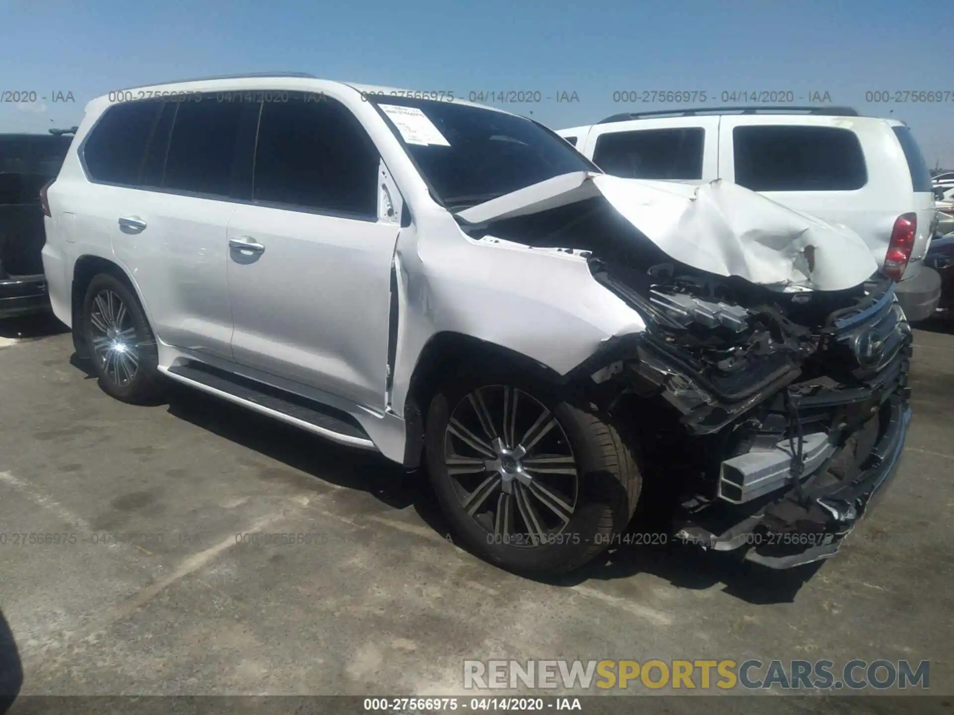 1 Photograph of a damaged car JTJHY7AX8K4296040 LEXUS LX 2019