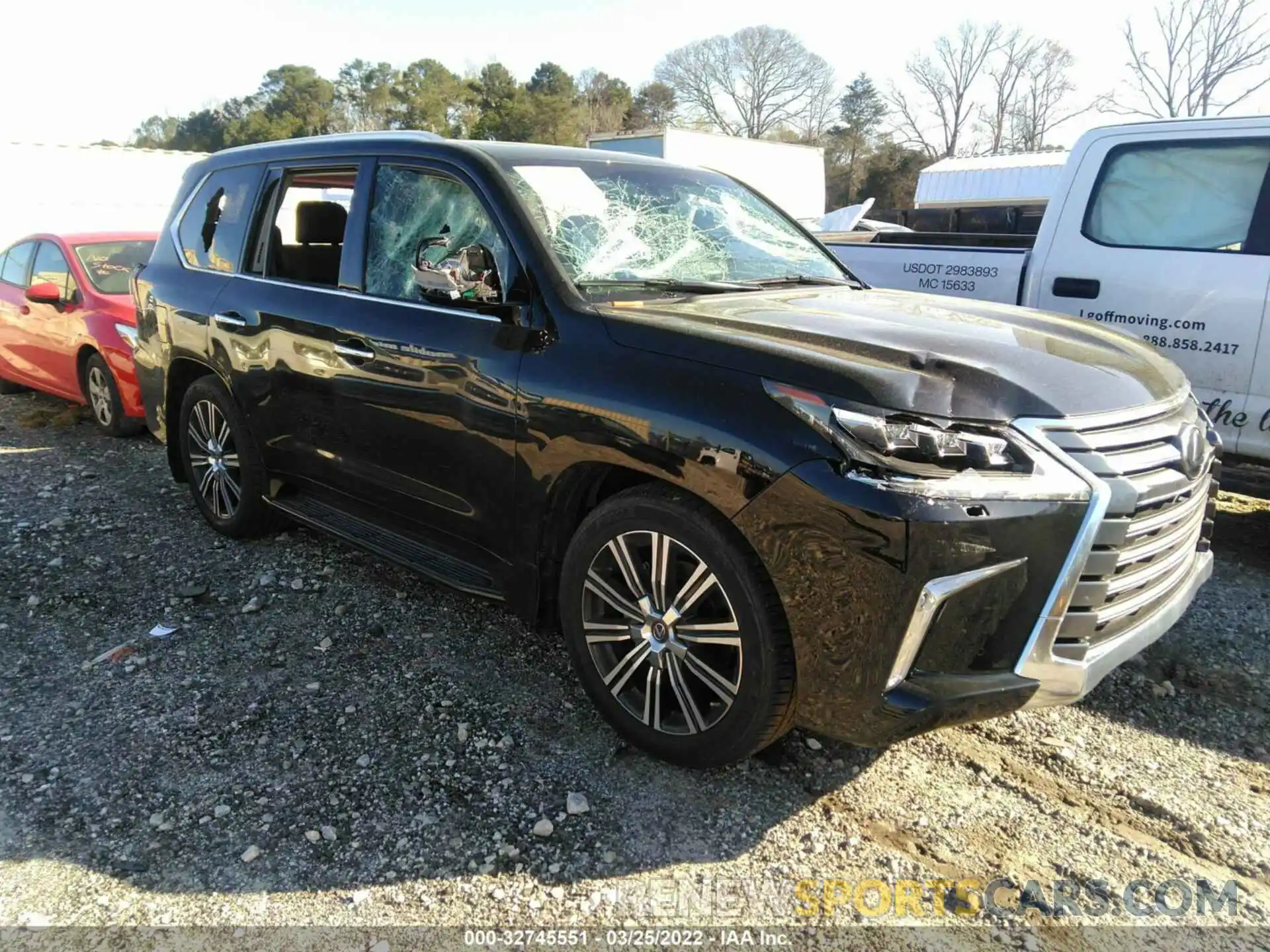 1 Photograph of a damaged car JTJHY7AX8K4297043 LEXUS LX 2019