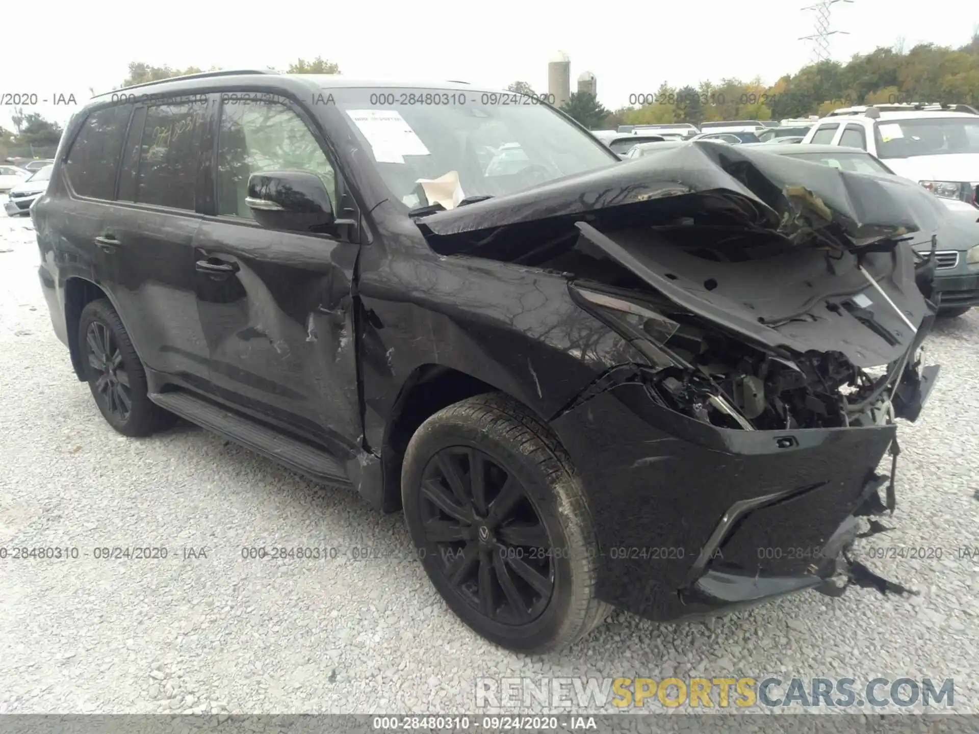 1 Photograph of a damaged car JTJHY7AX9K4300872 LEXUS LX 2019