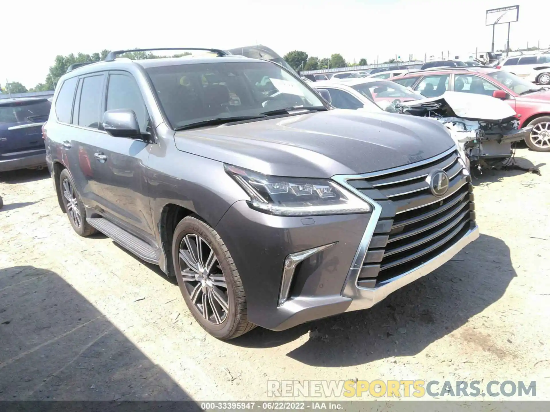 1 Photograph of a damaged car JTJDY7AX0L4313347 LEXUS LX 2020