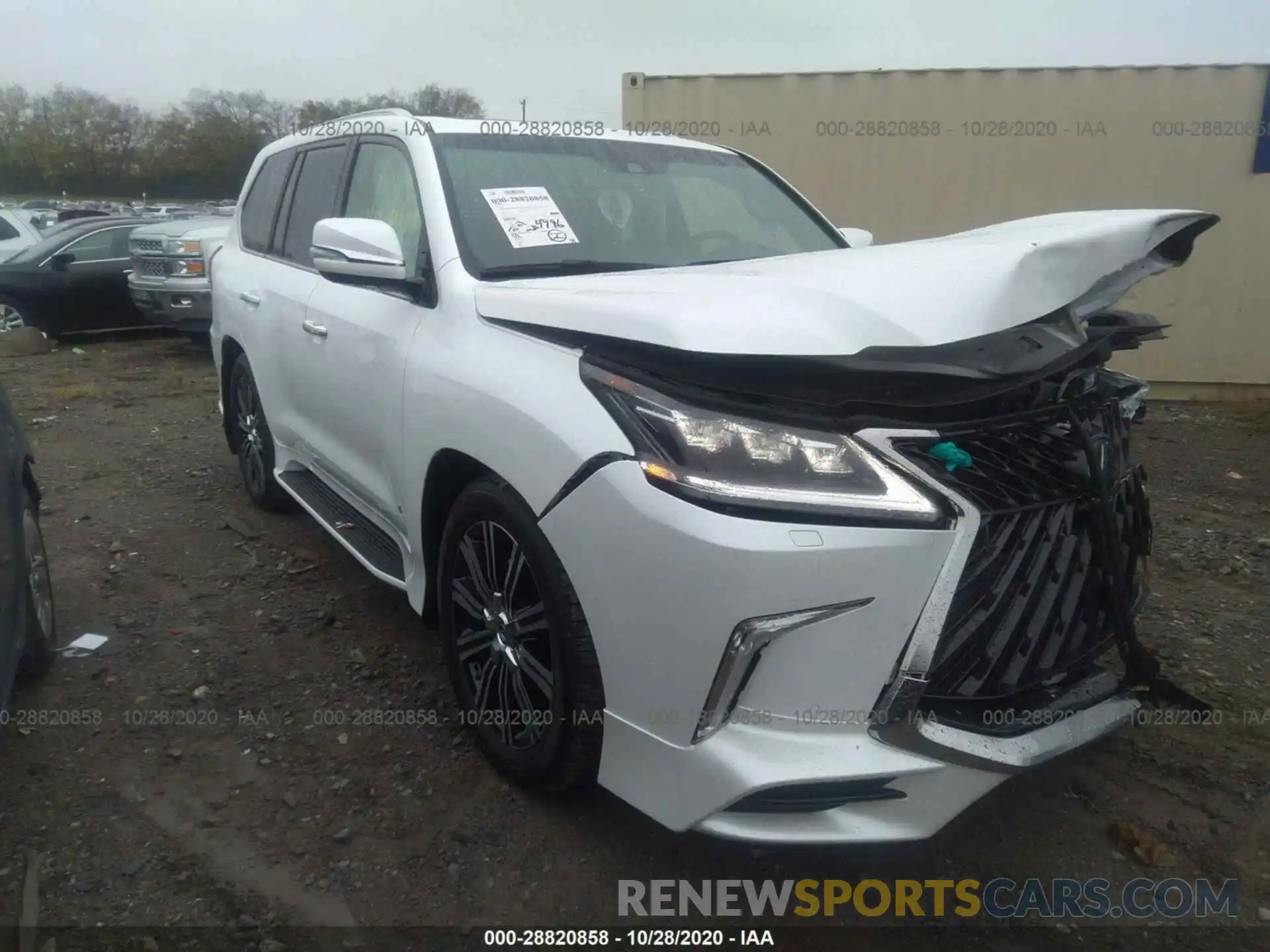 1 Photograph of a damaged car JTJDY7AX1L4332036 LEXUS LX 2020