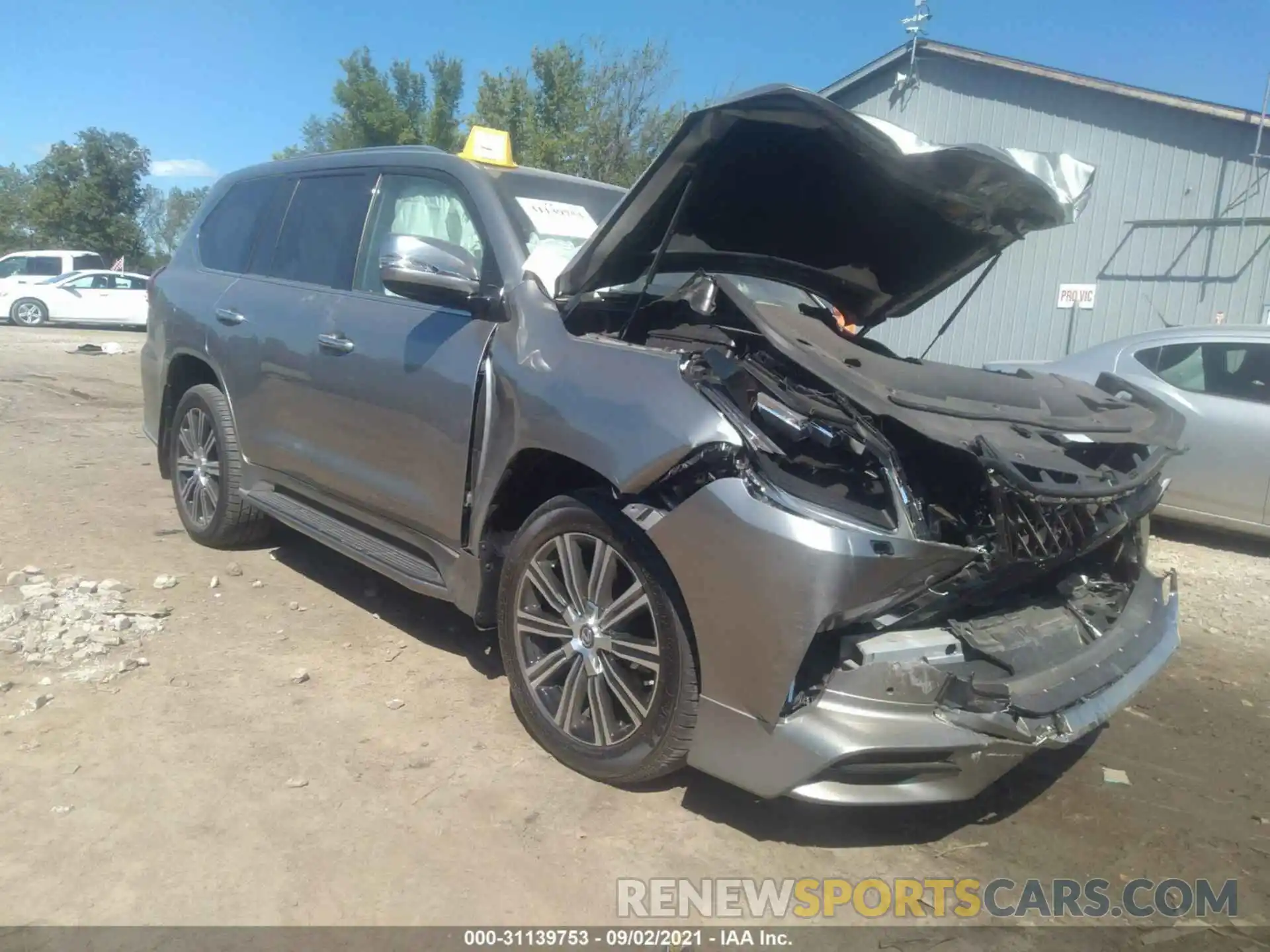 1 Photograph of a damaged car JTJDY7AX4L4328420 LEXUS LX 2020