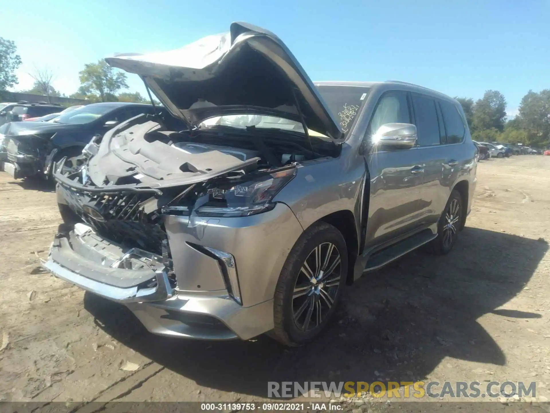 2 Photograph of a damaged car JTJDY7AX4L4328420 LEXUS LX 2020