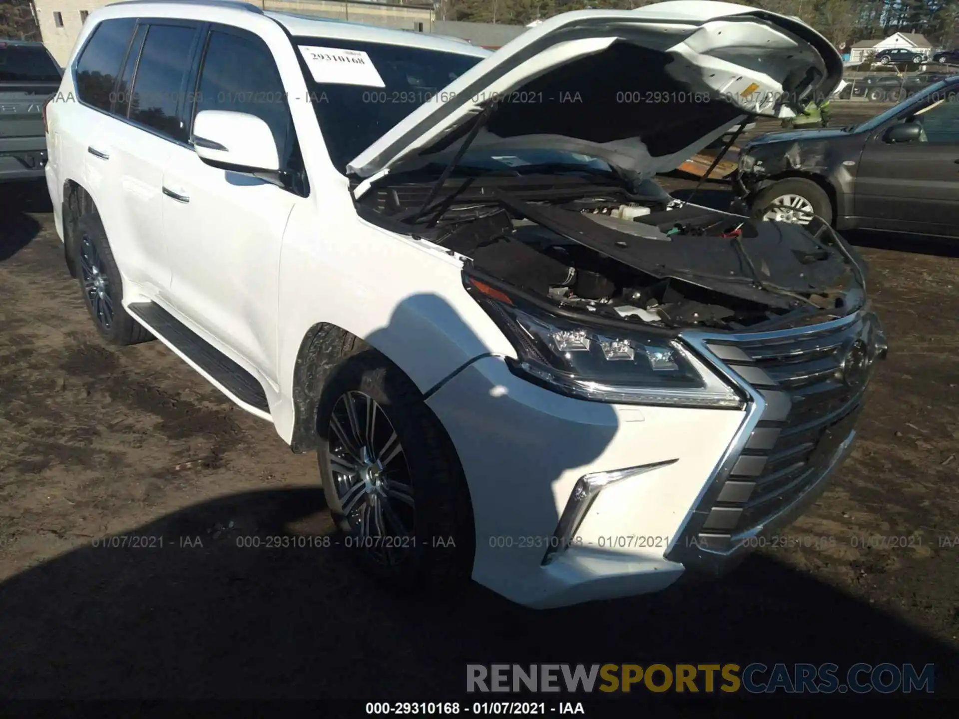 1 Photograph of a damaged car JTJDY7AX4L4332970 LEXUS LX 2020