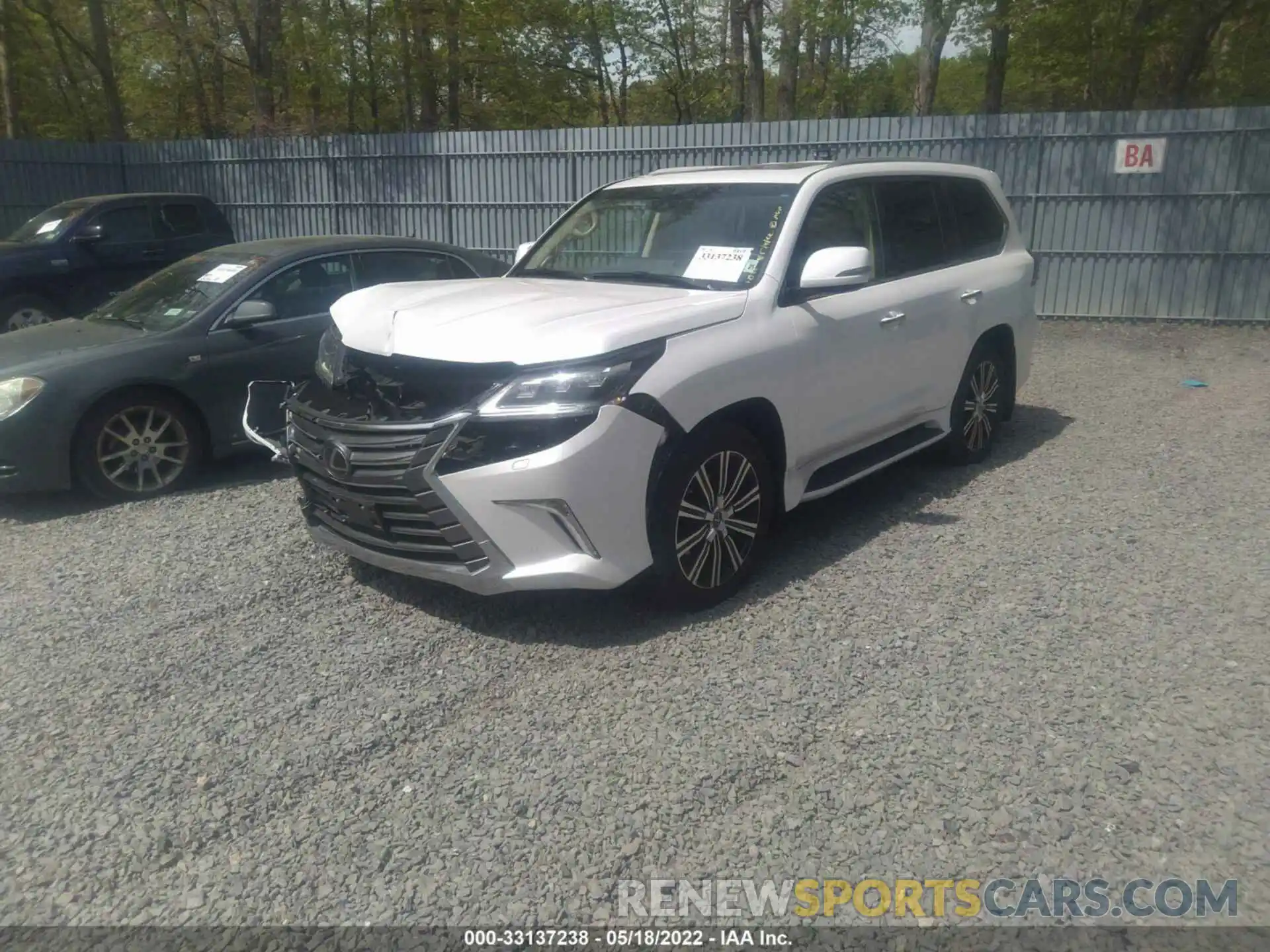 2 Photograph of a damaged car JTJDY7AX7L4317010 LEXUS LX 2020